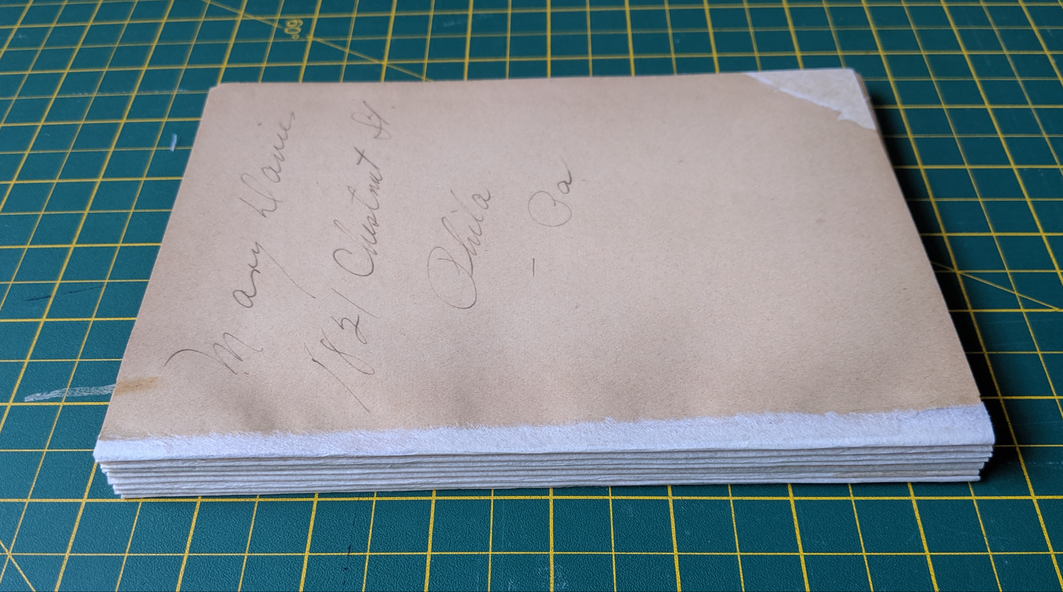 Holly Smith Book and Paper Conservation, Brighton, UK. A Book of Famous Poems - During Treatment