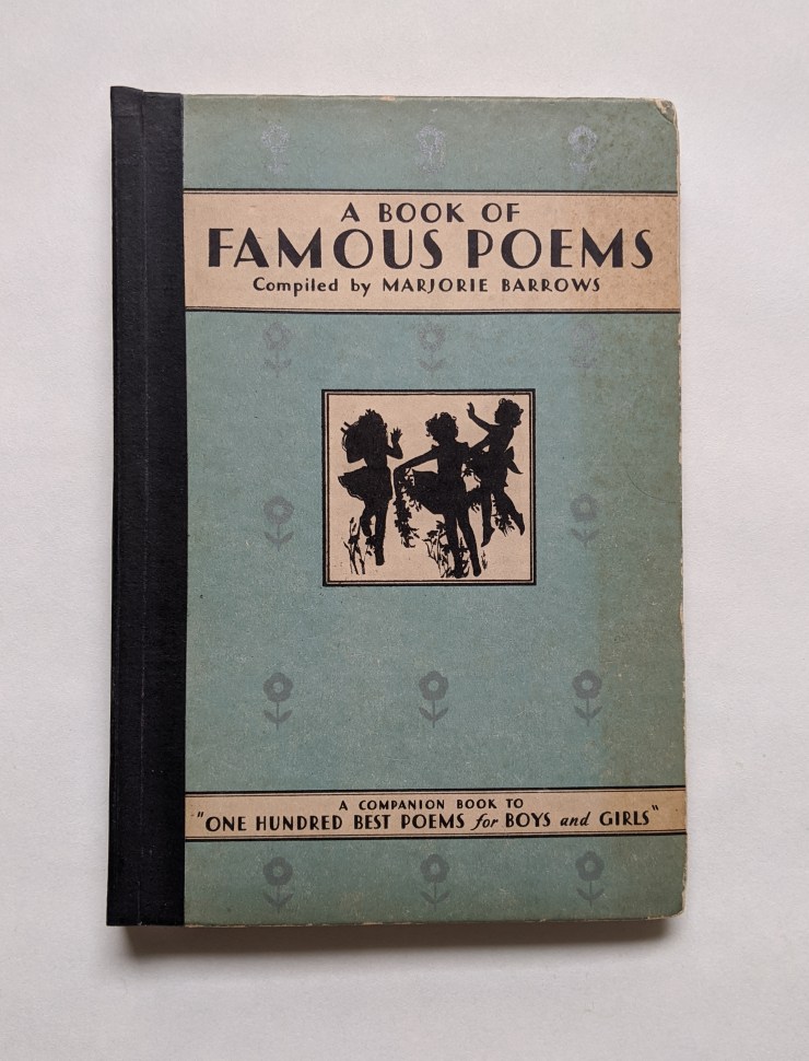 Holly Smith Book and Paper Conservation, Brighton, UK. A Book of Famous Poems - After Treatment