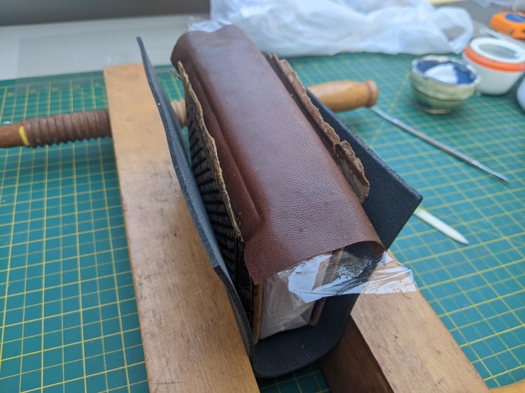 Holly Smith Book and Paper Conservation - Rambert Ballet Archive Carte de Visite - during treatment