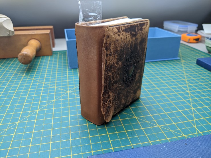 Holly Smith Book and Paper Conservation - Rambert Ballet Archive Carte de Visite - during treatment