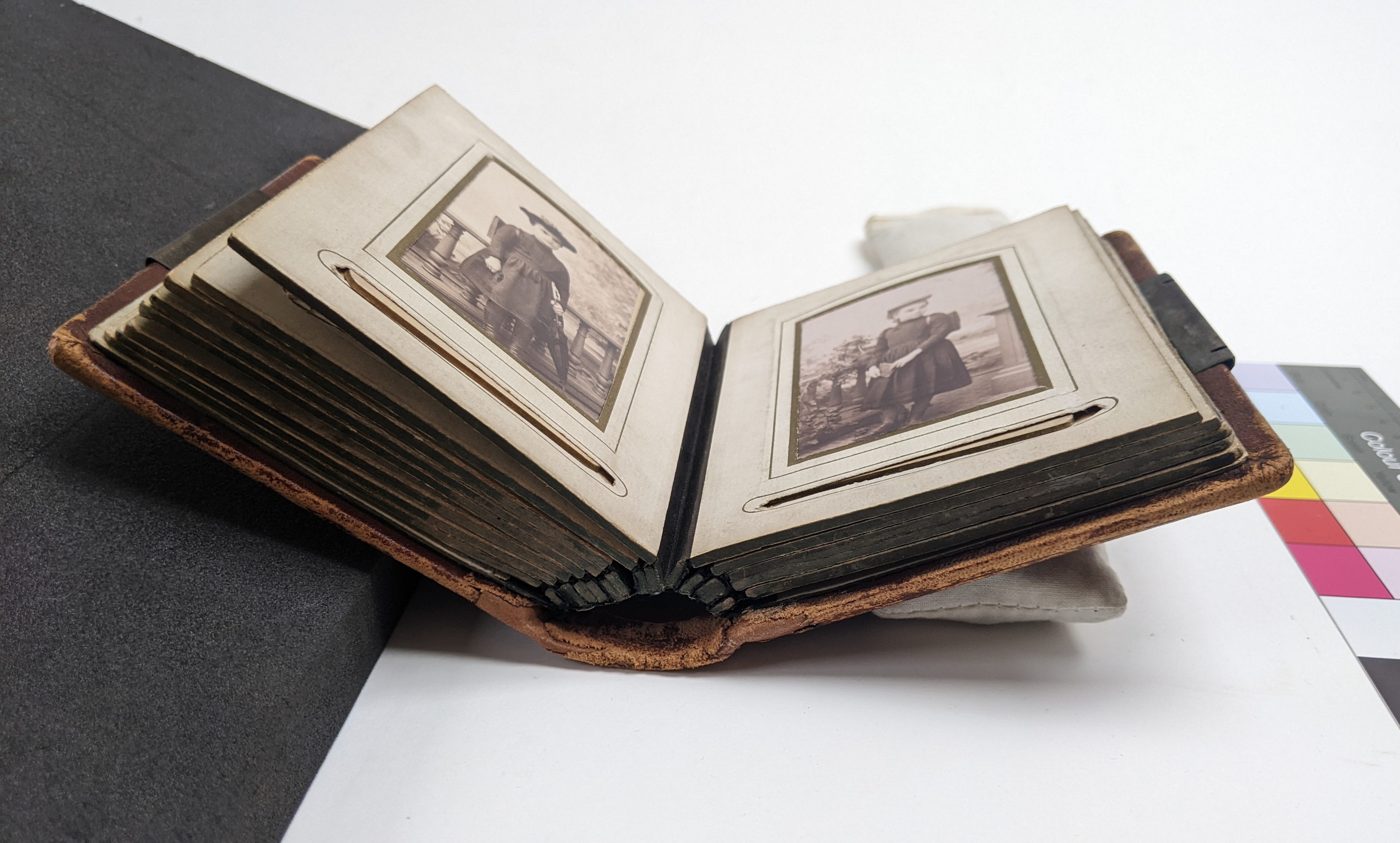 Holly Smith Book and Paper Conservation - Rambert Ballet Archive Carte de Visite - after treatment